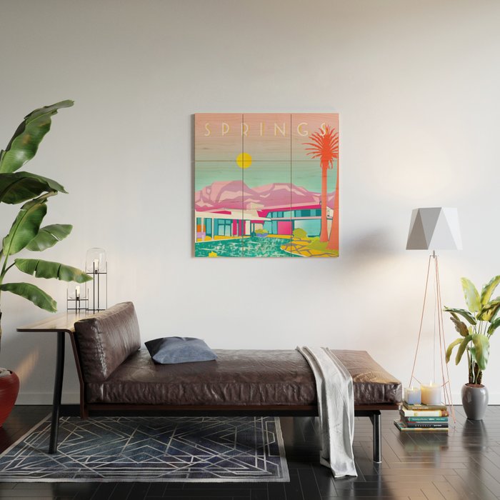 PALM SPRINGS Wood Wall Art Gallery Image 2