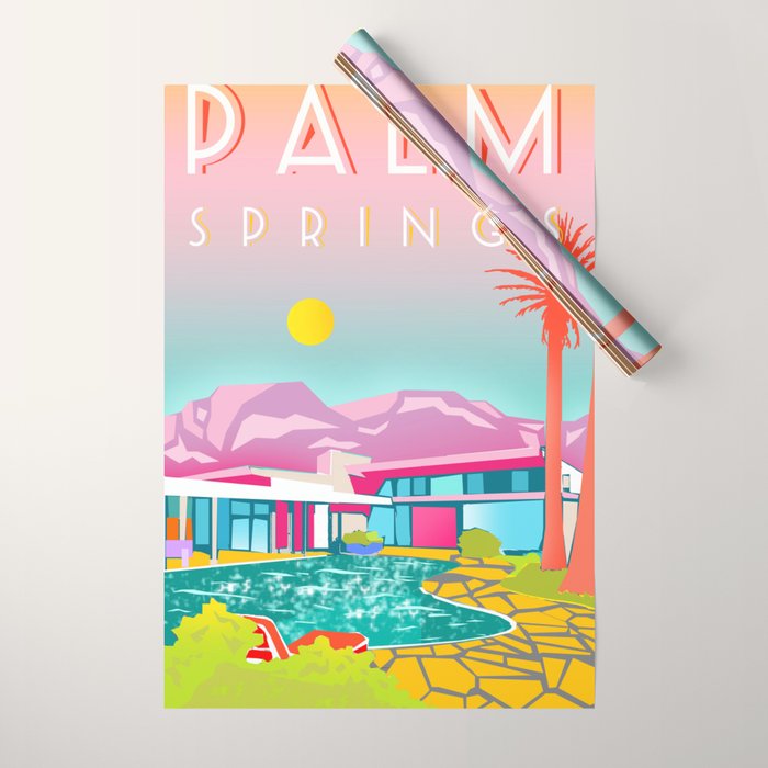PALM SPRINGS Wrapping Paper Gallery Image 1
