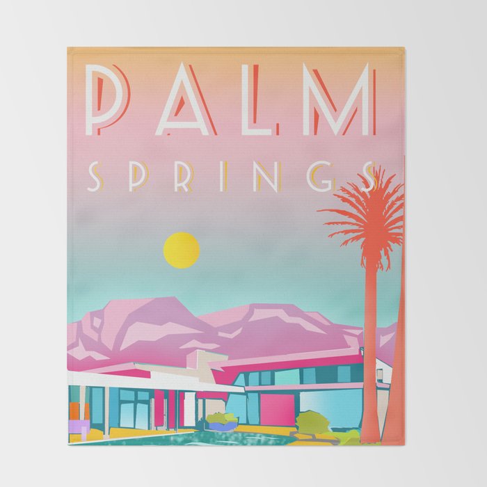 PALM SPRINGS Throw Blanket Gallery Image 2