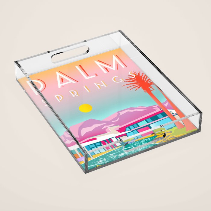 PALM SPRINGS Acrylic Tray Gallery Image 1
