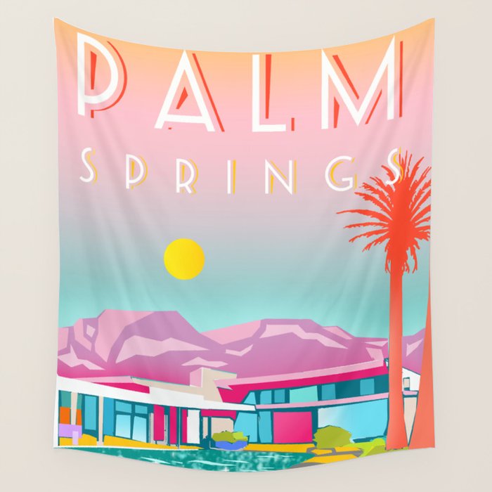 PALM SPRINGS Wall Tapestry Gallery Image 4