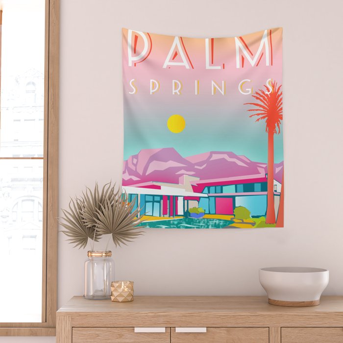 PALM SPRINGS Wall Tapestry Gallery Image 2