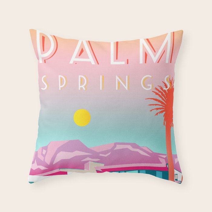 PALM SPRINGS Throw Pillow Gallery Image 6