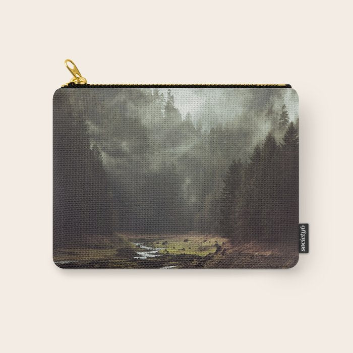 Foggy Forest Creek Carry All Pouch Gallery Image 1
