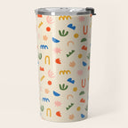 Abstract organic nature shape art pattern Travel Mug Gallery Image 2