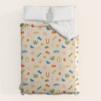Abstract organic nature shape art pattern Duvet Cover Gallery Image 6