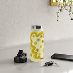 groovy skate hang 10 // tony alva style // surfy birdy art Water Bottle Gallery Image 4