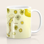 groovy skate hang 10 // tony alva style // surfy birdy art Coffee Mug Gallery Image 1
