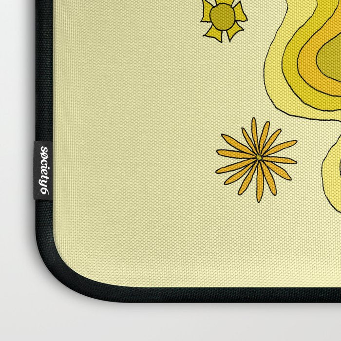 groovy skate hang 10 // tony alva style // surfy birdy art Laptop Sleeve Gallery Image 3