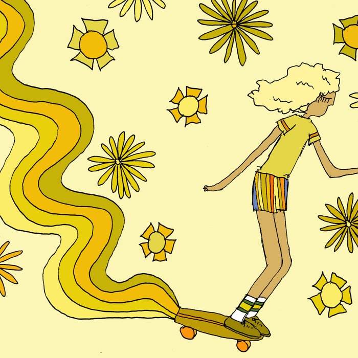 groovy skate hang 10 // tony alva style // surfy birdy art Coffee Mug Gallery Image 2
