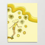 groovy skate hang 10 // tony alva style // surfy birdy art Notebook Gallery Image 4