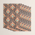 Froggie Ogee - papaya, green, and black Wrapping Paper Gallery Image 3