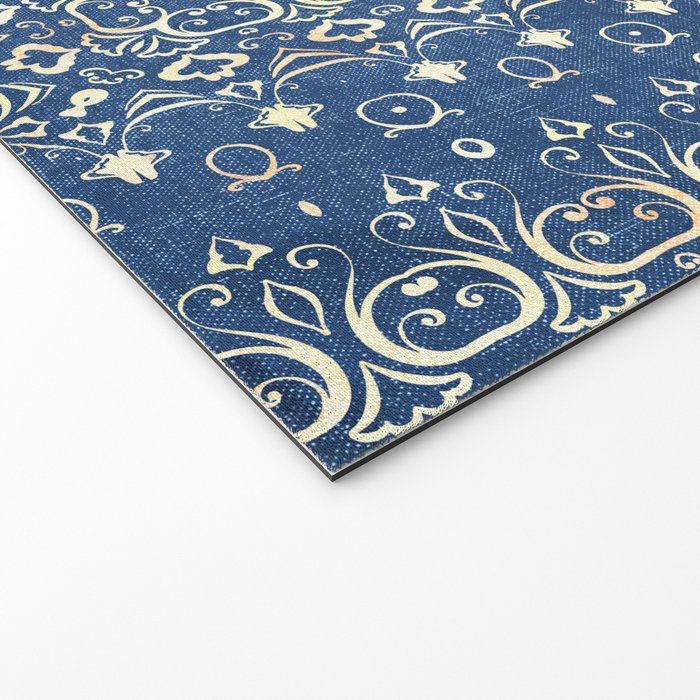 Old Bookshop Magic Mandala in Blue Welcome Mat Gallery Image 2