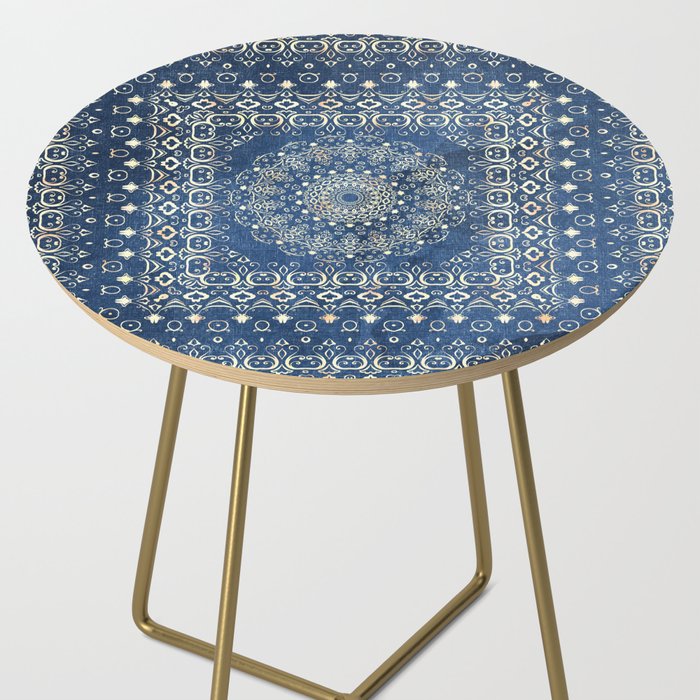Old Bookshop Magic Mandala in Blue Side Table Gallery Image 2