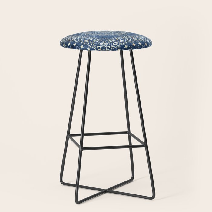 Old Bookshop Magic Mandala in Blue Stool Gallery Image 1