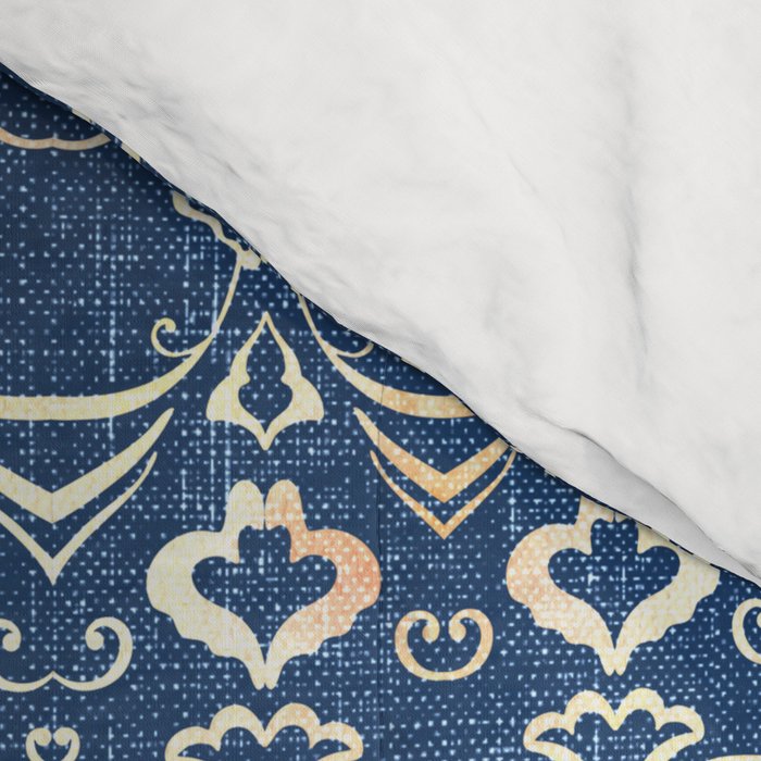 Old Bookshop Magic Mandala in Blue Comforter Gallery Image 4