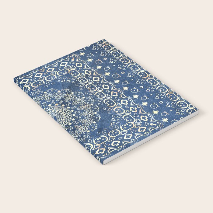 Old Bookshop Magic Mandala in Blue Notebook Gallery Image 1