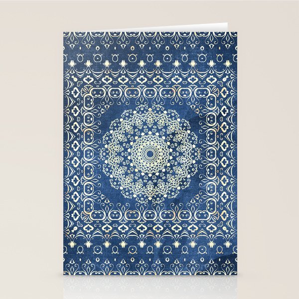 Old Bookshop Magic Mandala in Blue Stationery Card Gallery Image 2