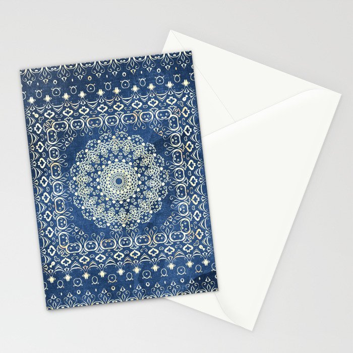 Old Bookshop Magic Mandala in Blue Stationery Card Gallery Image 2