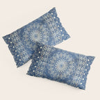 Old Bookshop Magic Mandala in Blue Pillow Sham Gallery Image 4