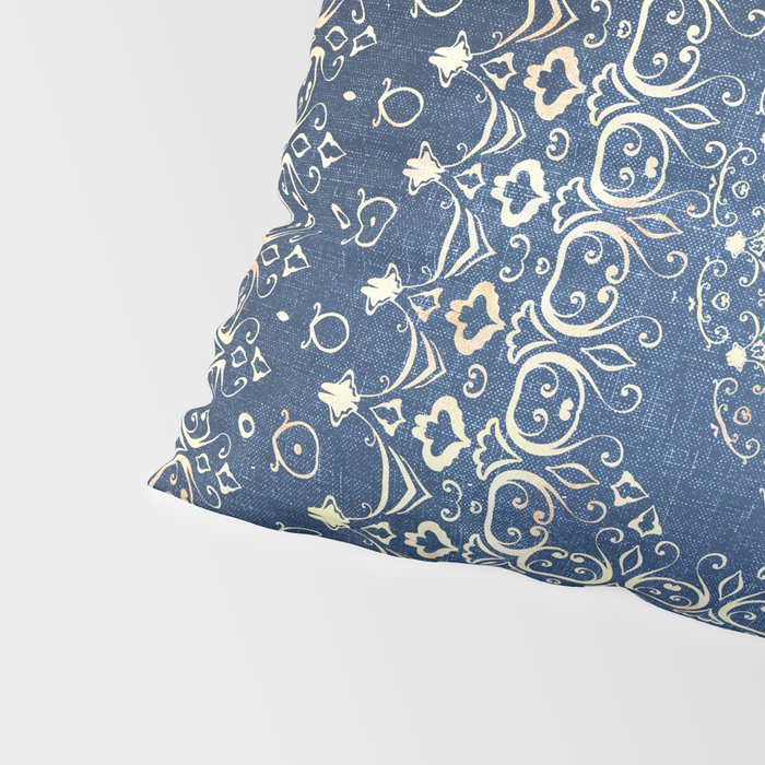 Old Bookshop Magic Mandala in Blue Pillow Sham Gallery Image 4