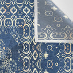 Old Bookshop Magic Mandala in Blue Wall Tapestry Gallery Image 3