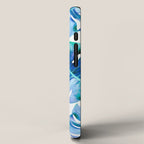 Monstera exotica - azure iPhone Case Gallery Image 2