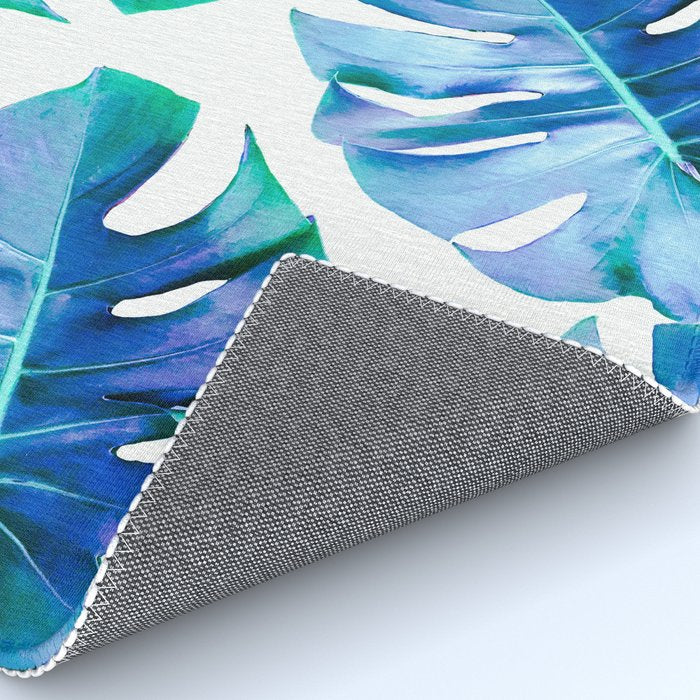Monstera exotica - azure Rug Gallery Image 4
