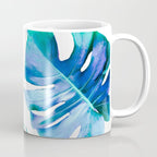 Monstera exotica - azure Coffee Mug Gallery Image 1