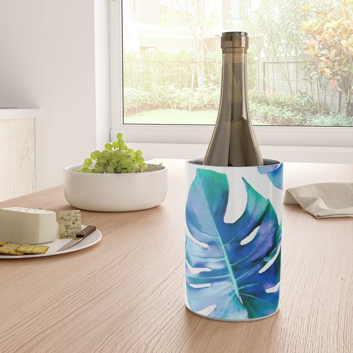 Monstera exotica - azure Wine Chiller Gallery Image 4