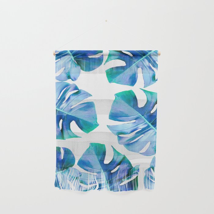 Monstera exotica - azure Wall Hanging Gallery Image 1