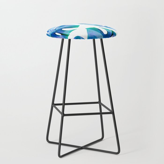 Monstera exotica - azure Stool Gallery Image 1