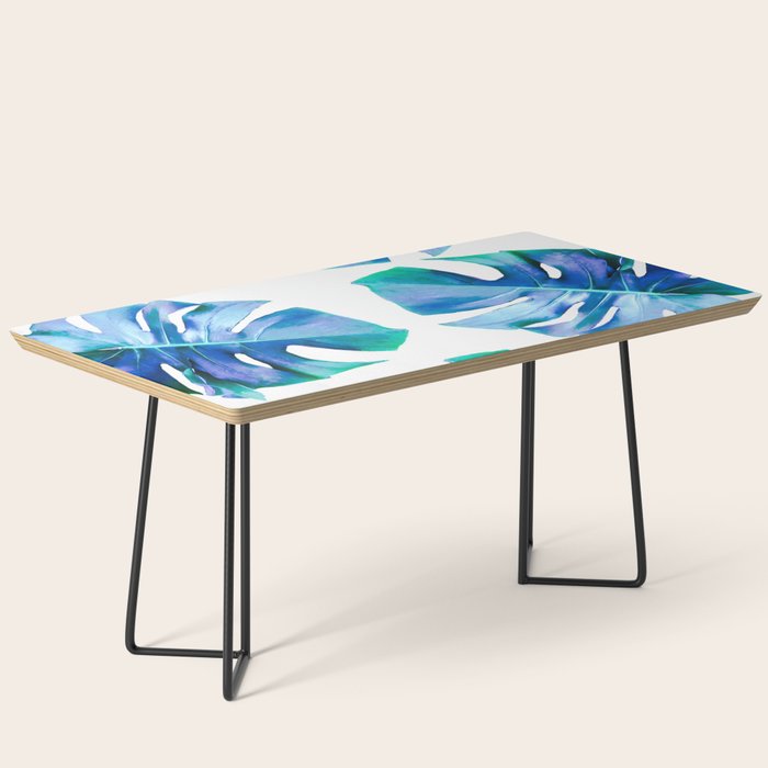 Monstera exotica - azure Coffee Table Gallery Image 1