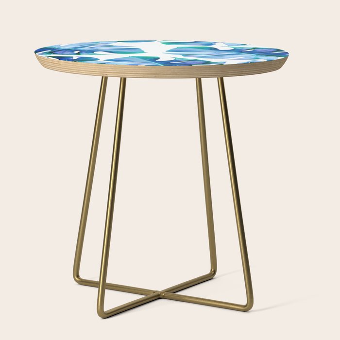 Monstera exotica - azure Side Table Gallery Image 1