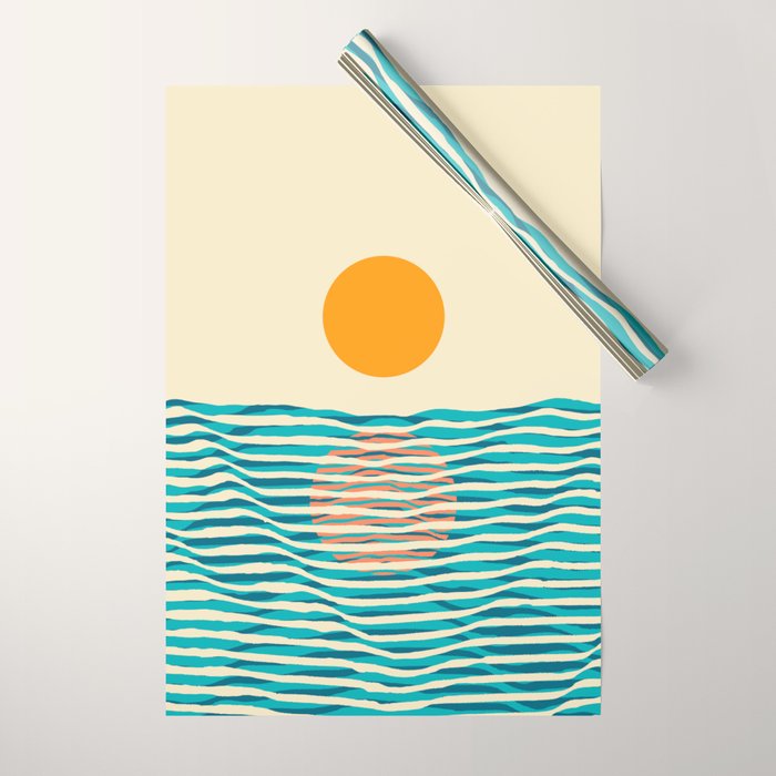Ocean current Wrapping Paper Gallery Image 1