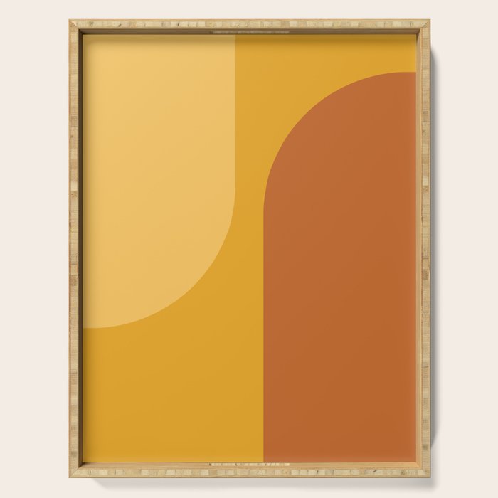 Modern Minimal Arch Abstract LXXII Serving Tray Gallery Image 1
