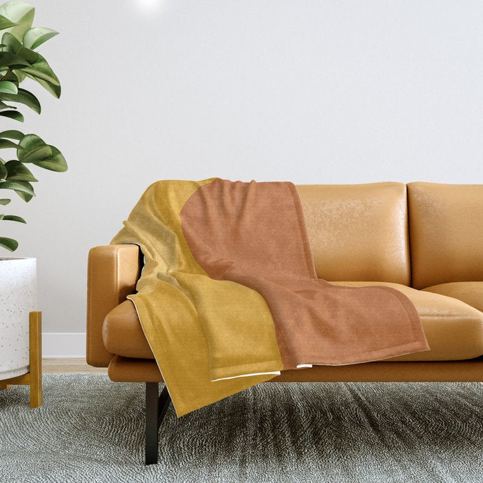 Modern Minimal Arch Abstract LXXII Throw Blanket Gallery Image 1