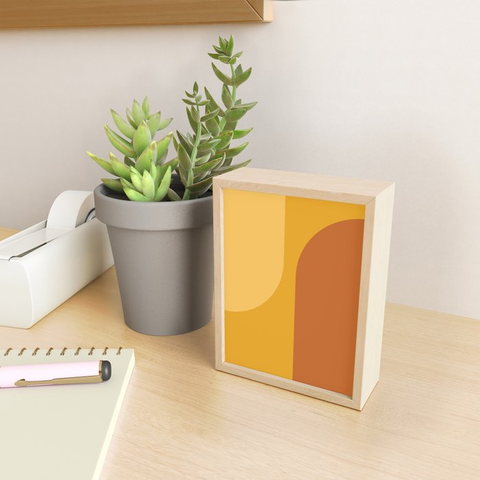 Modern Minimal Arch Abstract LXXII Mini Art Print Gallery Image 2