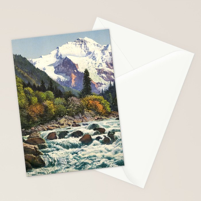 Mountains Forest Rocky River Stationery Card Gallery Image 2