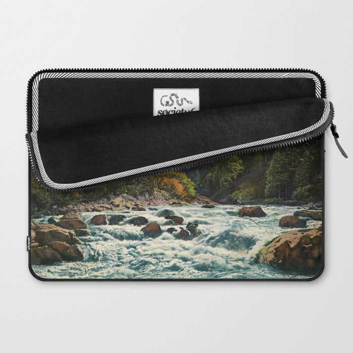 Mountains Forest Rocky River Laptop Sleeve Gallery Image 2
