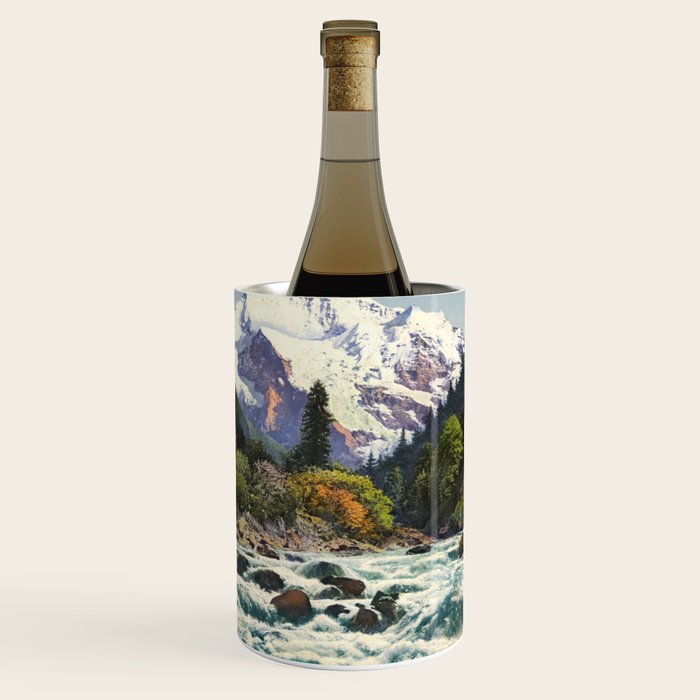 Mountains Forest Rocky River Wine Chiller Gallery Image 1