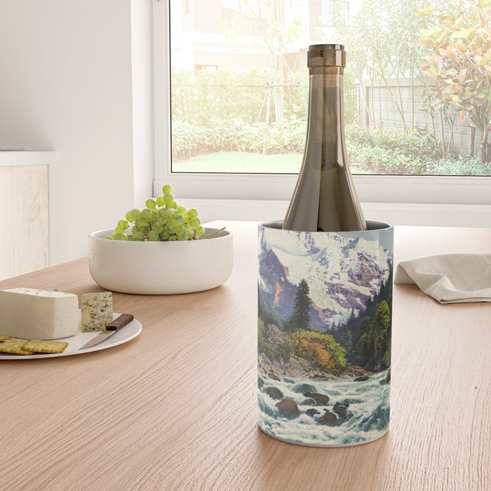 Mountains Forest Rocky River Wine Chiller Gallery Image 4