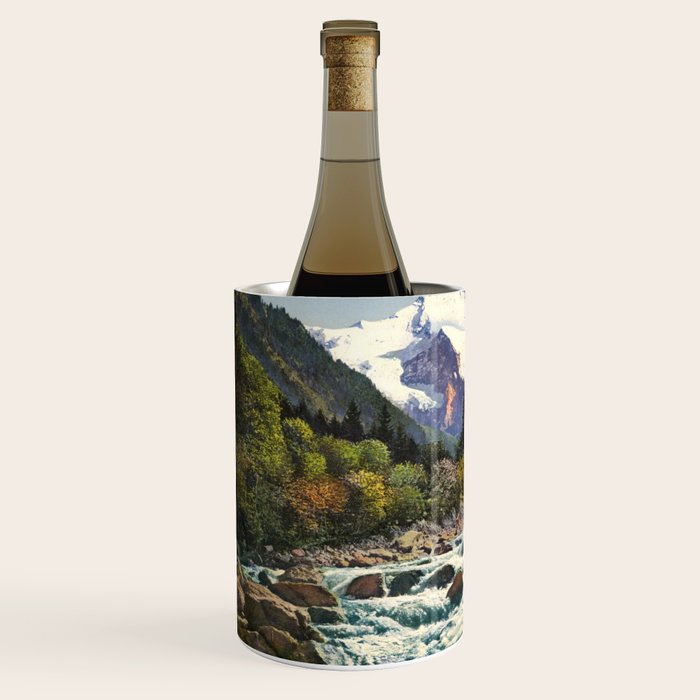 Mountains Forest Rocky River Wine Chiller Gallery Image 2