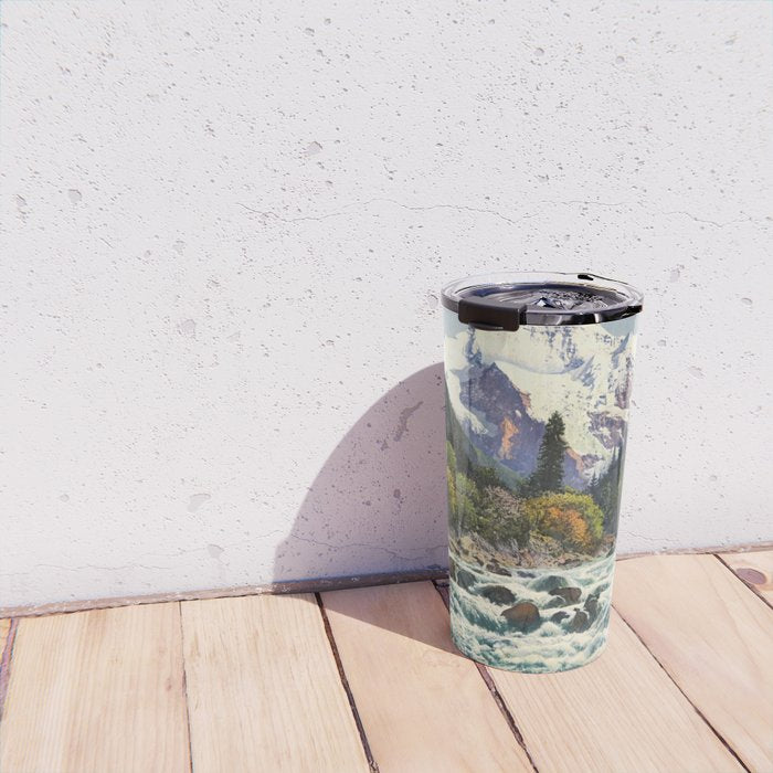 Mountains Forest Rocky River Travel Mug Gallery Image 4