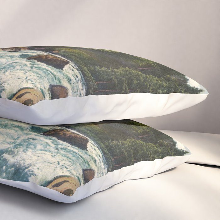 Mountains Forest Rocky River Pillow Sham Gallery Image 3
