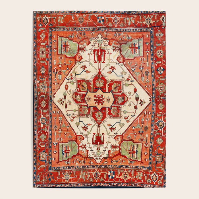 Serapi Azerbaijan Northwest Persian Rug Print Poster Gallery Image 4