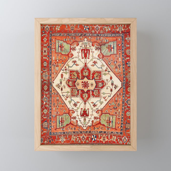 Serapi Azerbaijan Northwest Persian Rug Print Mini Art Print Gallery Image 1