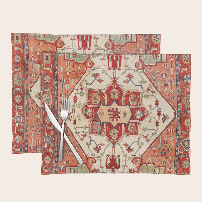 Serapi Azerbaijan Northwest Persian Rug Print Placemat