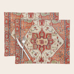 Serapi Azerbaijan Northwest Persian Rug Print Placemat Gallery Image 1