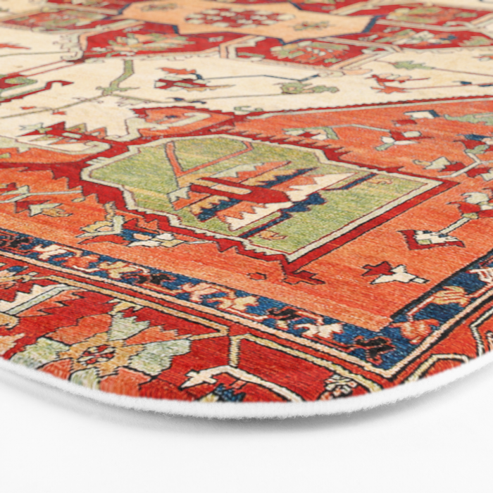 Serapi Azerbaijan Northwest Persian Rug Print Bath Mat Gallery Image 3